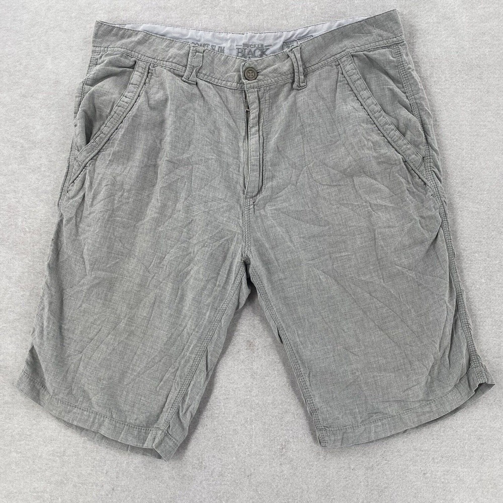 Buckle Black Shorts Gray Imagine West Coast Slim Chino Shorts Men Size 36 x‎ 23